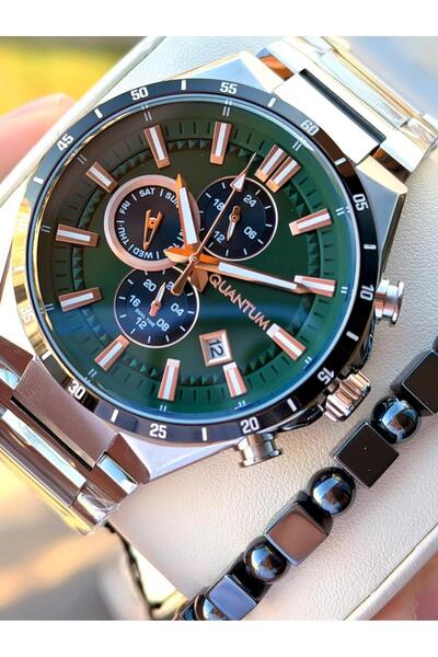 Quantum 2 Years Warranty 100 Mt Water Resistant + Complete Steel Blackening C...