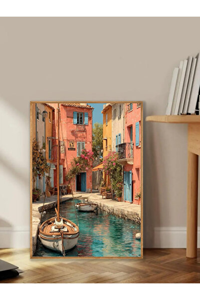 Tuba Decor Tablo dintr-o singură bucată cu rame din lemn pentru sufragerie, s...