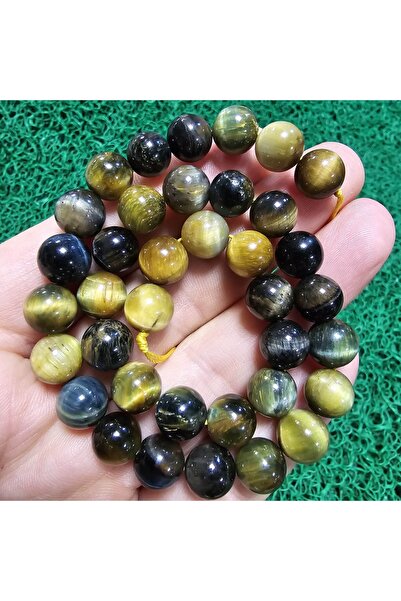 TAŞ UZMANI حجر عين النمر البني الكروي 10 مم