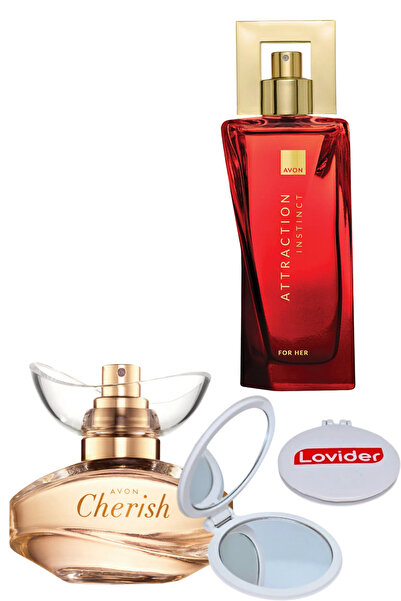 AVON Cherish Kadın Parfüm EDP 50ml + Attraction Instinct Kadın Parfüm EDP 50m...