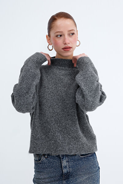 Addax Mock Neck Knitwear Sweater K3536