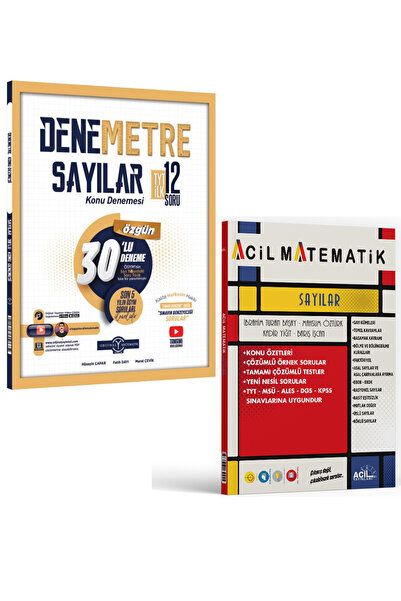 Orijinal Yayınları ve Acil Yayınları TYT Sayılar Konu Denemeleri ve Fasikül 2...