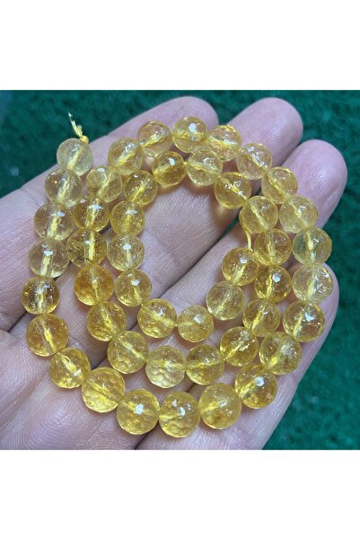 TAŞ UZMANI حجر سيترين كروي مصقول 8 مم