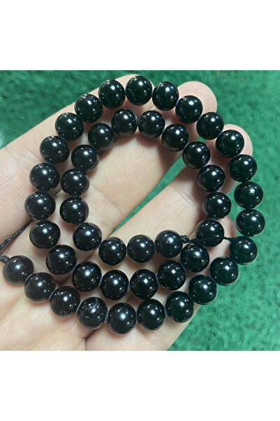 TAŞ UZMANI حجر التورمالين الأسود الكروي 8 ملم