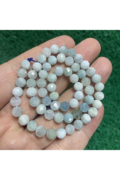 TAŞ UZMANI حجر الأكوامارين الكروي المصقول 6 مم