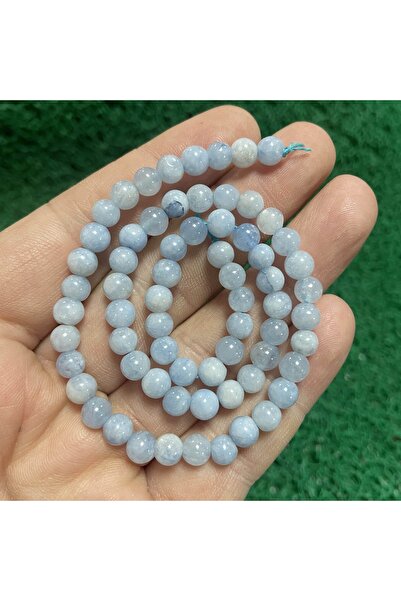 İNCİ DOĞAL TAŞ حجر الأكوامارين الكروي 6 ملم