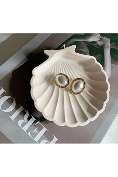 Home İstiridye Formlu Dekoratif Takı Tabağı | Deniz Kabuğu Tasarımlı Organizer