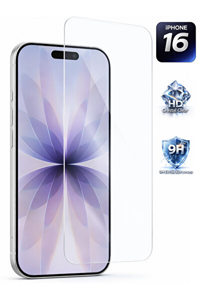 Tech&bello accessories واقي شاشة شفاف متوافق مع آيفون 16، سمك 0.26 ملم، زجاج ...