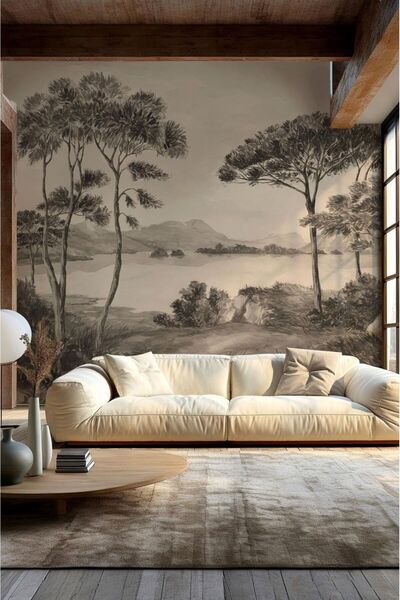 dekoartizan Ağaç Manzarası Duvar Kağıdı