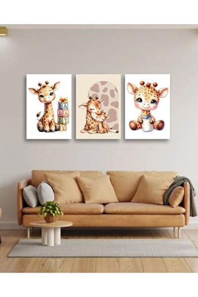 godi store ZÜRAFA 3 LÜ TABLO