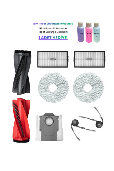 ROPALDE Roborock Qrevo Curvx Robot Vacuum Compatible 9-Pack - Spare Parts Kit