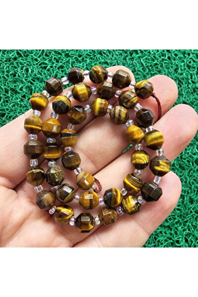 TAŞ UZMANI حجر عين النمر البني الماسي 7 ملم