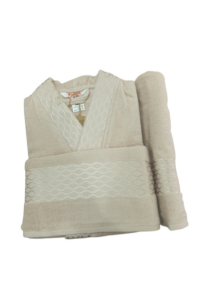 Özdilek (3 Piece) Bathrobe Set Size L Elisa Stone