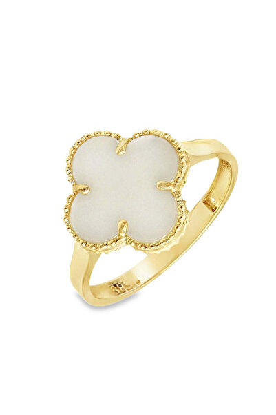 Bijuteria SORELLY Inel cu floare din aur de 14k și email 1,3 cm 16