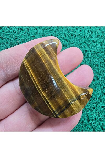 İNCİ DOĞAL TAŞ حجر عين النمر على شكل قمر
