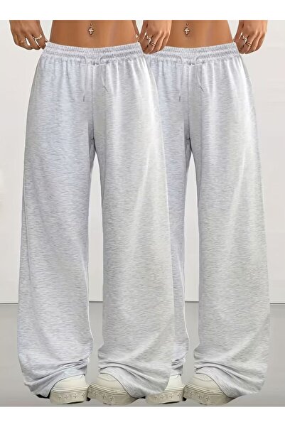 Le Vion Pantaloni de trening de iarnă pentru femei, cu dungi, cu picior larg,...