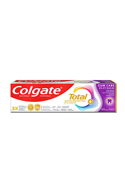 Colgate 3 قطع من معجون الأسنان توتال للعناية باللثة 75 مل