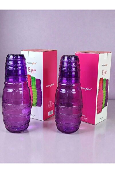 AR HOME 4 PCS BEDSIDE PITCHER-WATER JUG+GLASS -WATER SET 1LTR