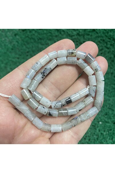 İNCİ DOĞAL TAŞ اسطوانة حجر القمر 6 ملم