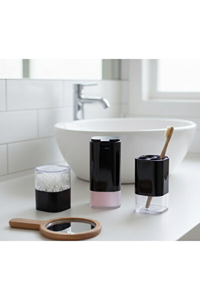 LUCES DESİGN Σετ Μπάνιου 3 τεμαχίων από ακρυλικό υψηλής ποιότητας, Δοχείο υγρ...