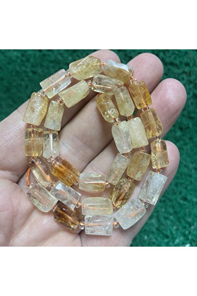 TAŞ UZMANI Cylinder Citrine Stone 7 mm