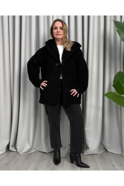 FUNDA Polin Plush Coat Black