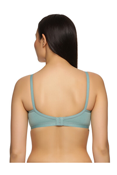 TEENS LIFESTYLE Signature Side Support Non Padded Wire Free Everyday Bra with Contoured Shaper Panel (Pack of 2)