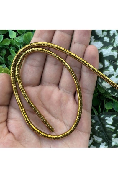 TAŞ UZMANI Snake Gold Hematite Stone 4X2 mm
