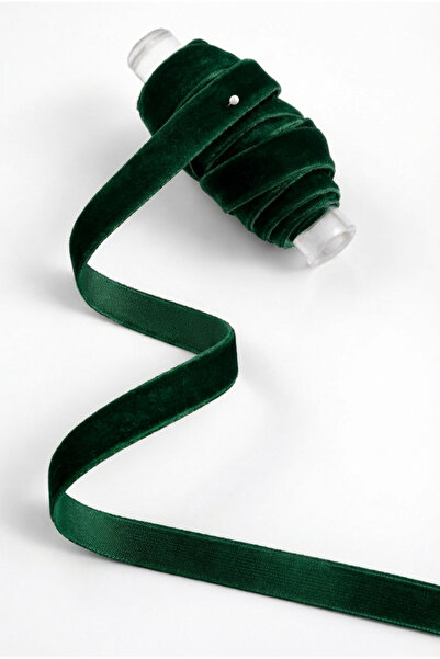 ZEYMERADE Emerald Green Velvet Ribbon 1cm 5m, Bride, Dowry, Engagement, Dowry...