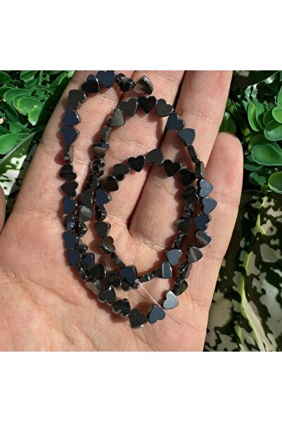 İNCİ DOĞAL TAŞ حجر الهيماتيت المدخن على شكل قلب 6 ملم