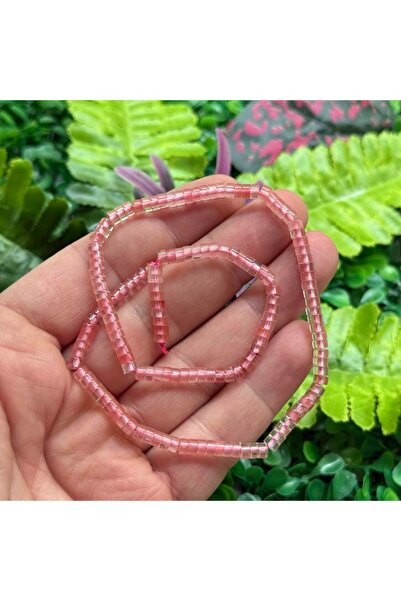 TAŞ UZMANI حجر كوارتز وردي أسطواني 4×2 مم