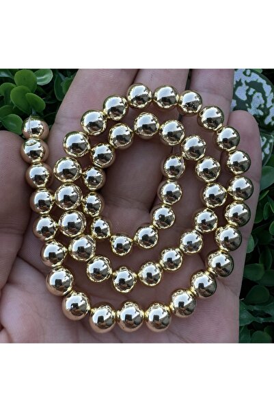 TAŞ UZMANI حجر الهيماتيت الذهبي اللامع 8 ملم