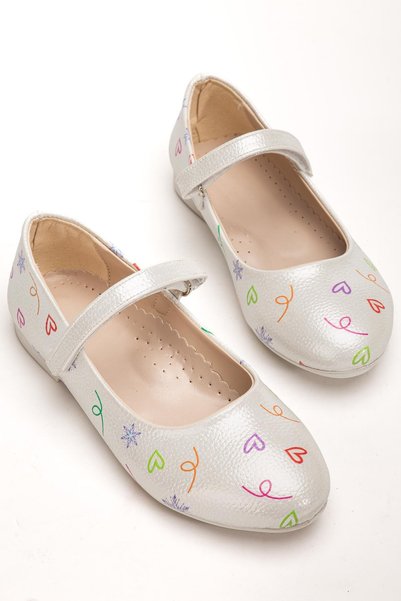 Pabuçland Daily Girls' Ballerina Shoes with Orthopedic Support Insole