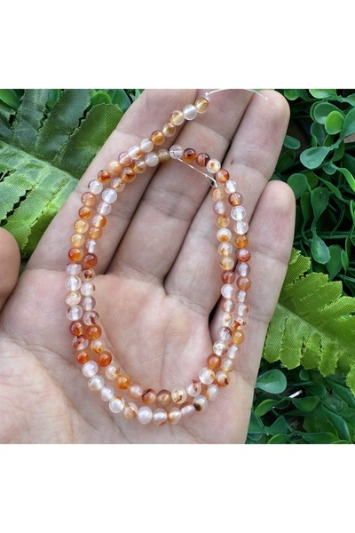 TAŞ UZMANI حجر العقيق البرتقالي الشفاف 4 مم1-