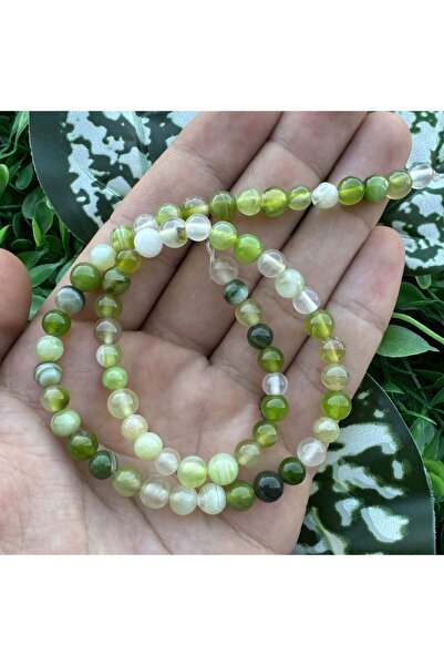 TAŞ UZMANI حجر العقيق الأخضر الفاتح 6 ملم