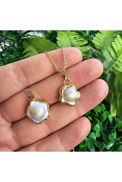 İNCİ DOĞAL TAŞ قلادة من اللؤلؤ الطبيعي المولد بالبابونج