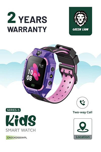 Green Lion Kids Smart Watch Series 5 with Games, Math Learning, Safe Zone for...