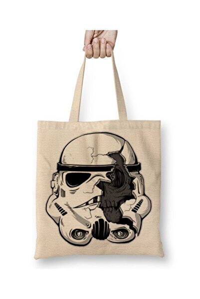 Toyaso Stormtrooper White Tote Bag Long Handle Shopping Bag Beach Bag