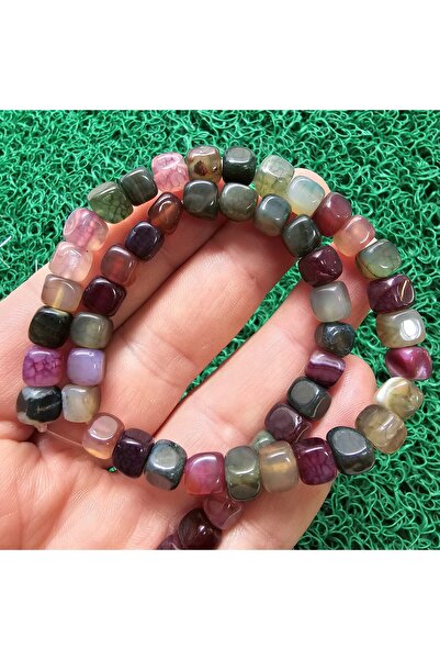 TAŞ UZMANI حجر العقيق المكعب من الطحالب 7 مم