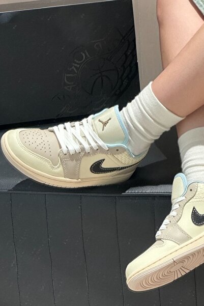 Nike Air Jordan 1 Low Special Edition Leather Unisex Sneaker Hakiki Deri Günl...