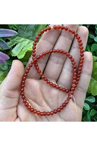 TAŞ UZMANI حجر العقيق الأحمر الكوفياني الكروي 4 مم