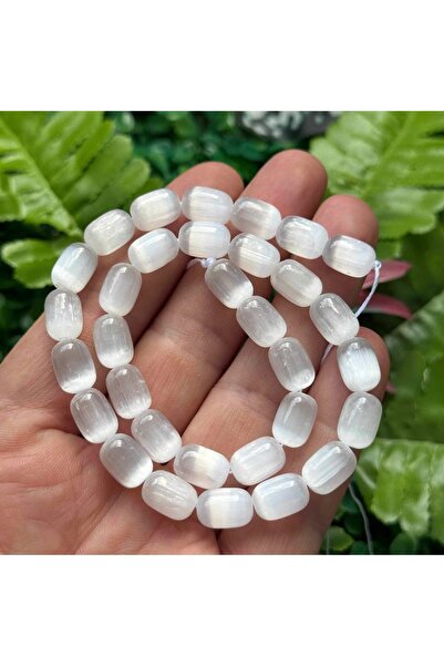 TAŞ UZMANI حجر السيلينيت الأبيض الأسطواني 8x12 مم