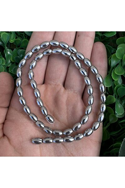 TAŞ UZMANI الشعير الفضي حجر الهيماتيت 5x8 ملم