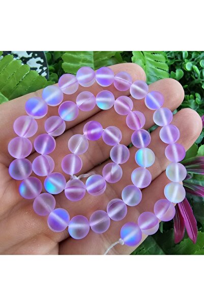 TAŞ UZMANI حجر الكوارتز الحراري بلون أرجواني مصقول 8 مم