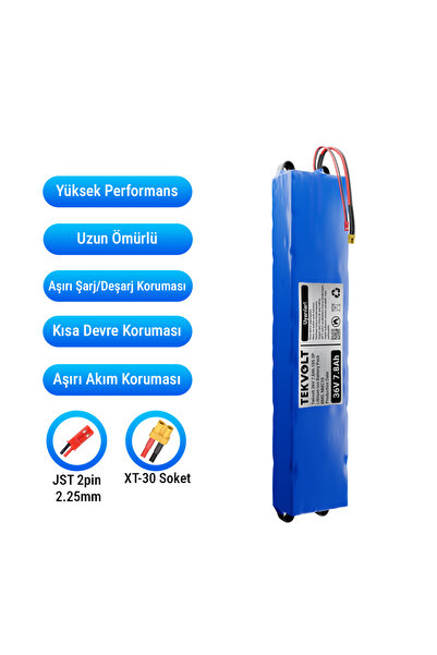 Tekvolt Enerji Volta Vt1 Uyumlu 36V7.8AH 10S 3p Li-Ion Elektrikli Scooter Bat...
