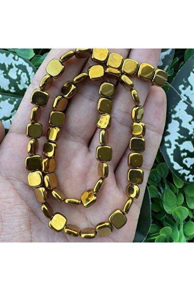 TAŞ UZMANI حجر الهيماتيت الذهبي المربع الخاسر 3x8 ملم