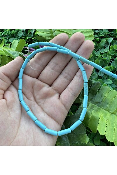 TAŞ UZMANI حجر أزرق فيروزي أسطواني 4×13 مم