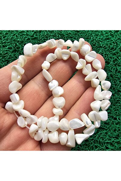İNCİ DOĞAL TAŞ حجر أمورف الأبيض اللؤلؤي 6-7 ملم