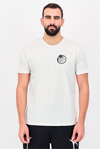 Hurley Men Sportswear Fit Short Sleeve Outdoor T-Shirt, Ivory