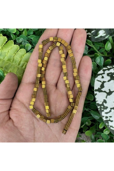 TAŞ UZMANI حجر الهيماتيت الذهبي المخطط 4 مم